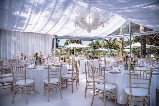 wedding with a canopy